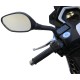 Motorroller Firejet 125 BMAX weiß-blau Euro 5 mit Topcase Scooter Roller 125 ccm 4 Takt